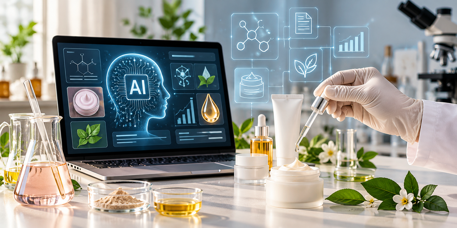 Cosmetic formulation with AI: what it really does for formulators