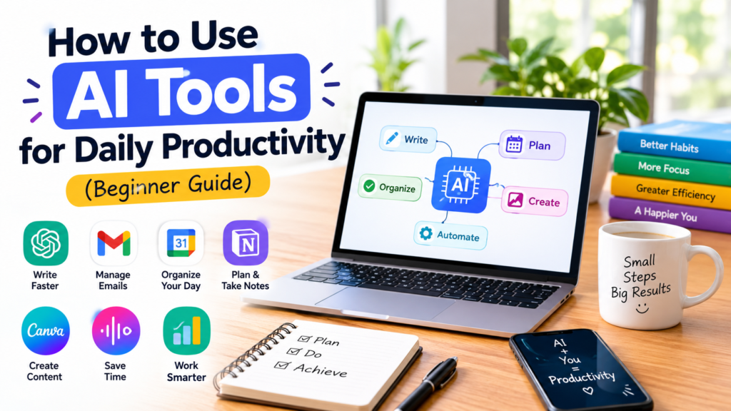 How to Use AI Tools for Daily Productivity (Beginner Guide) 
