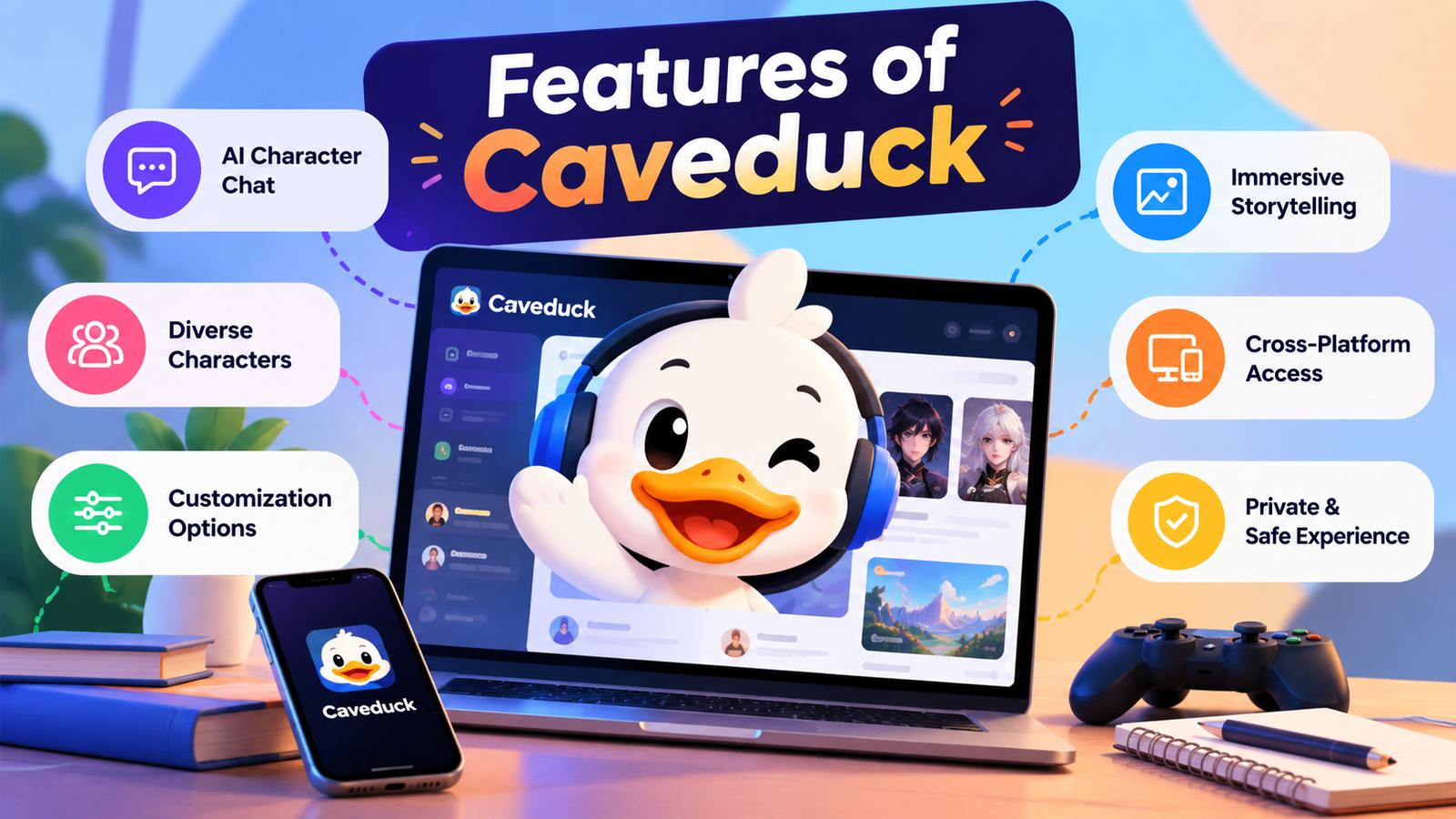 Features of Caveduck