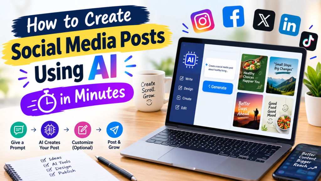 How to Create Social Media Posts Using AI in Minutes