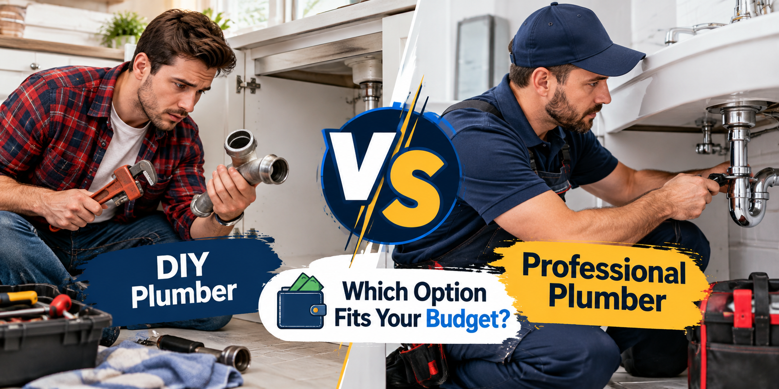DIY Plumber vs Professional Plumber: Which Option Fits Your Budget?