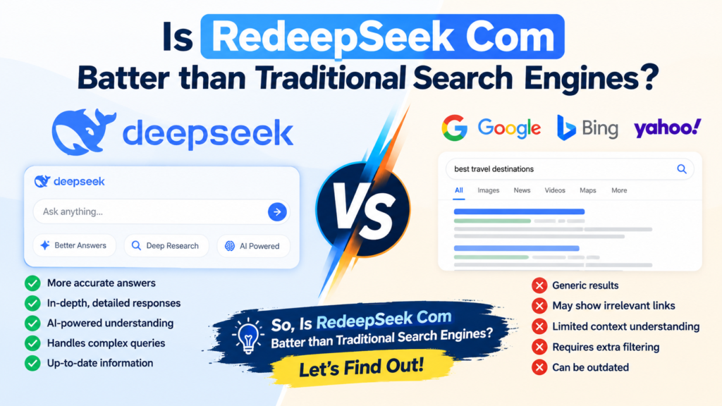 Is RedeepSeek Com Batter than Traditional Search Engins