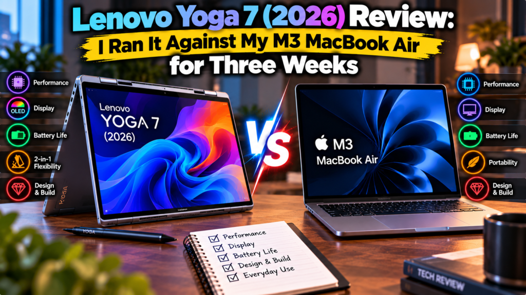 Lenovo Yoga 7 (2026) Review: I Ran It Against My M3 MacBook Air for Three Weeks